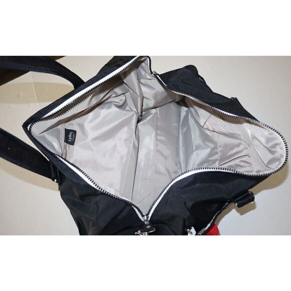 Kipling KI9025 Unisex L Black/White/Rainbow Itska N2 Weekender Duffle Bag $169+ - Picture 9 of 16